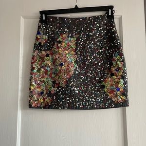 Anthropologie Sequin Dream Skirt